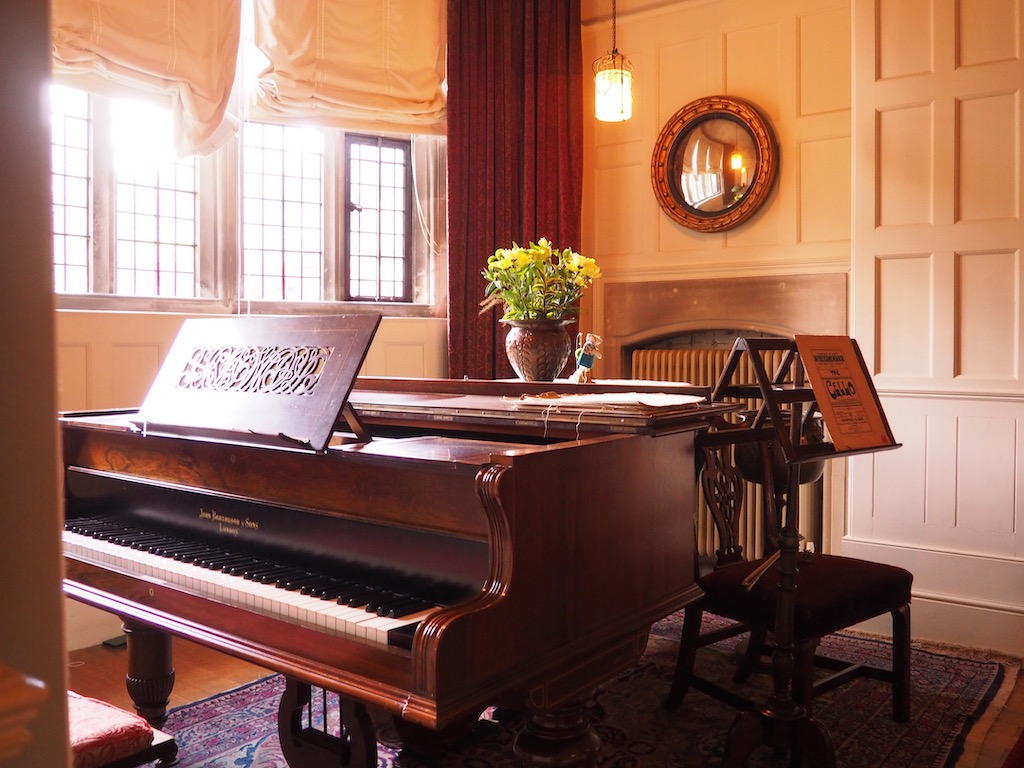 A piano in an Arts and Crafts House
